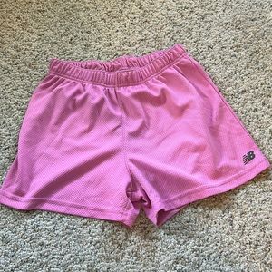 New Balance pink shorts